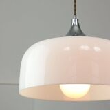 Space Age White Pendant Lamp from Guzzini, 1960s