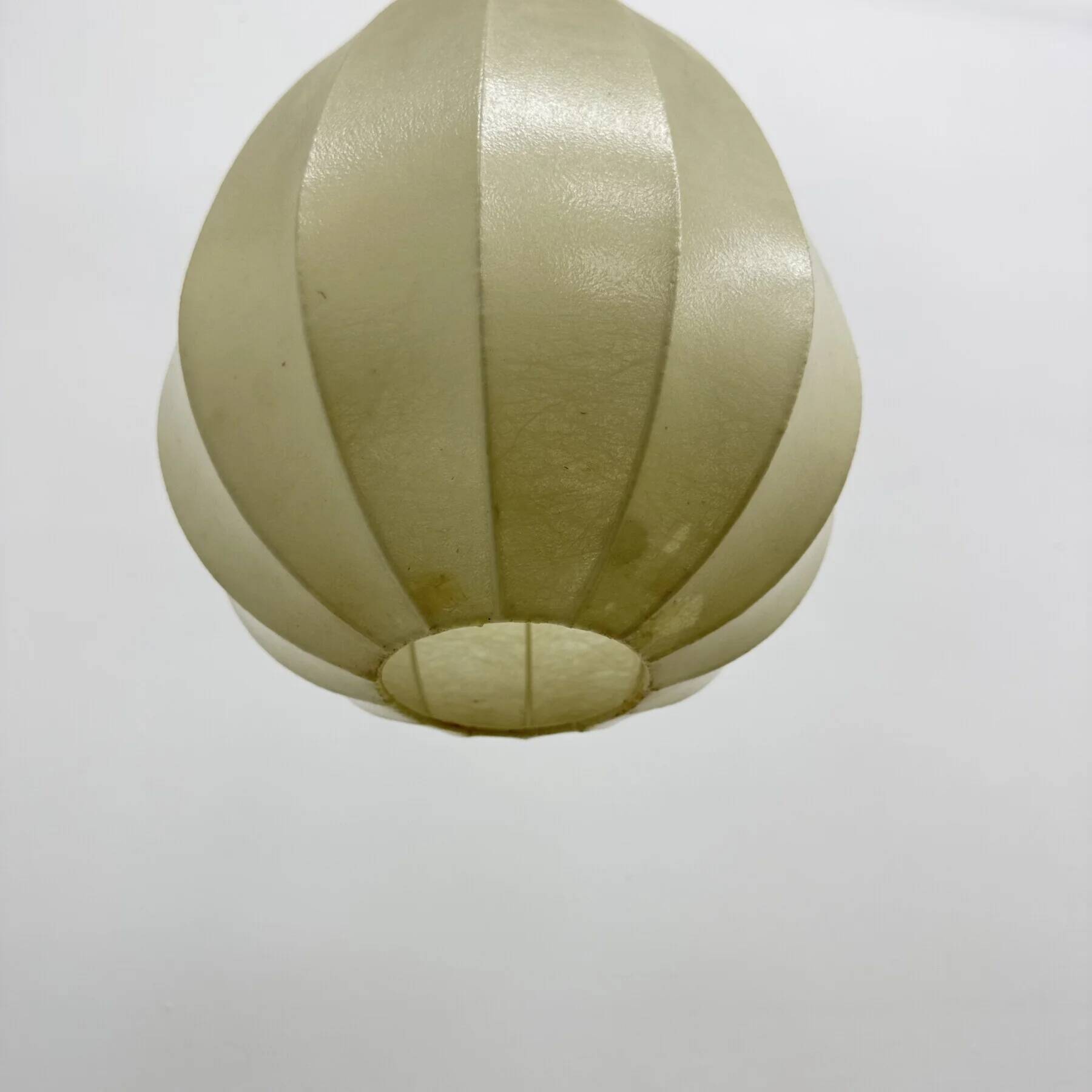 Cocoon pendant lamp by Friedel Wauer for Goldkant Leuchten in resin, Germany, 1960s