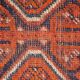 Ancient Persian Shiraz handmade carpet 87cm x 114cm 1900s, 1C810