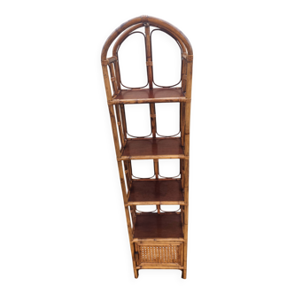 Rattan shelf from the 1960s-1970s.