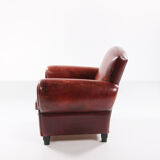Sheepskin leather armchair from LA lounge atelier