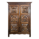 Solid oak carved wardrobe DLG Dudouyt