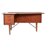 Peter Løvig Nielsen boomerang writing desk in teak Løvig Denmark 1960