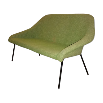 Canapé année 50 vert style Fritz Neth