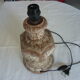 Lamp foot to lay ceramic brown granite