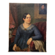 Oil painting on canvas, portrait. Biedermaier artist