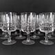 12 Art Deco wine glasses in cut crystal (in the style of Marignane Baccarat)