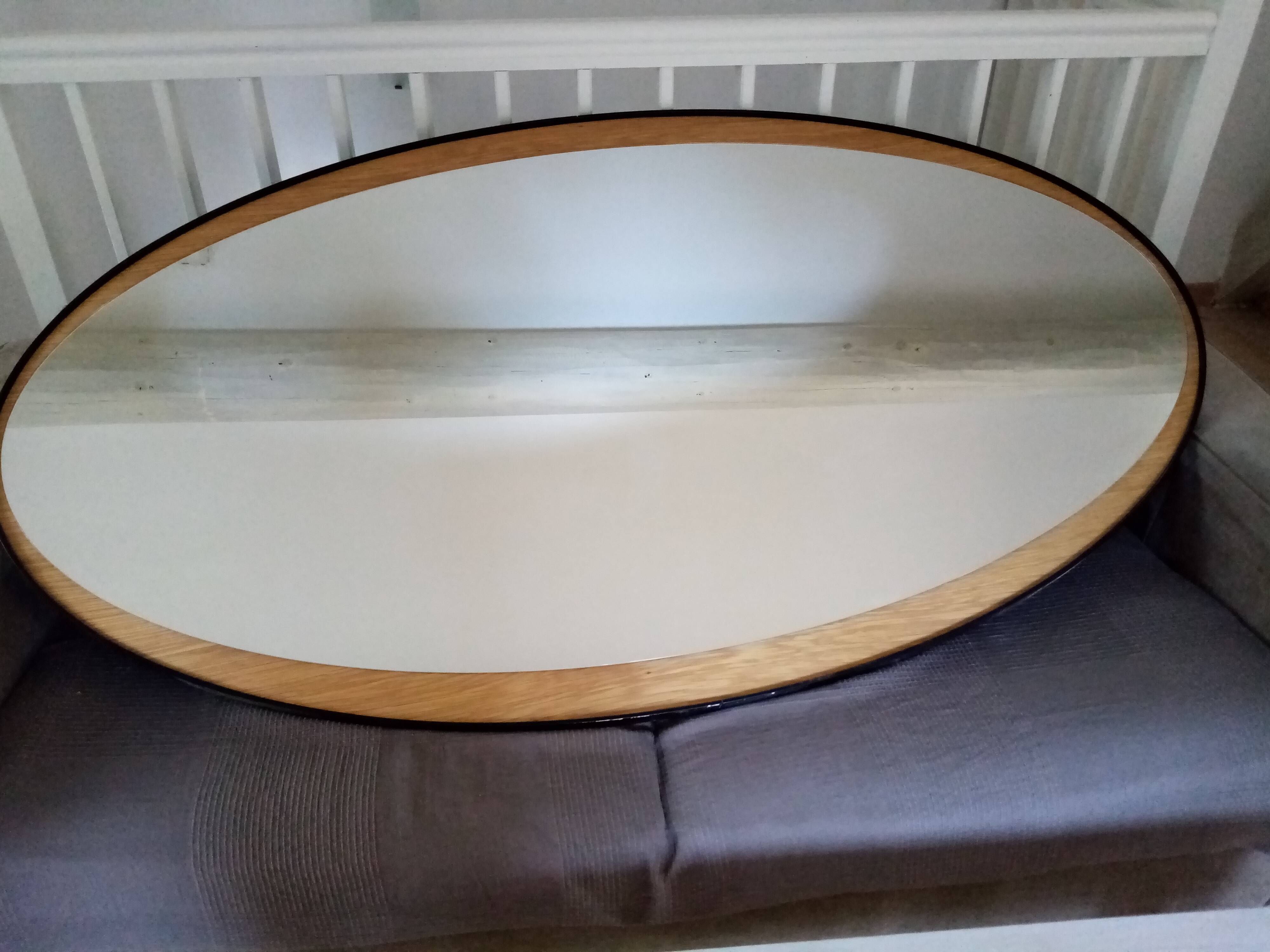 Grand miroir ovale