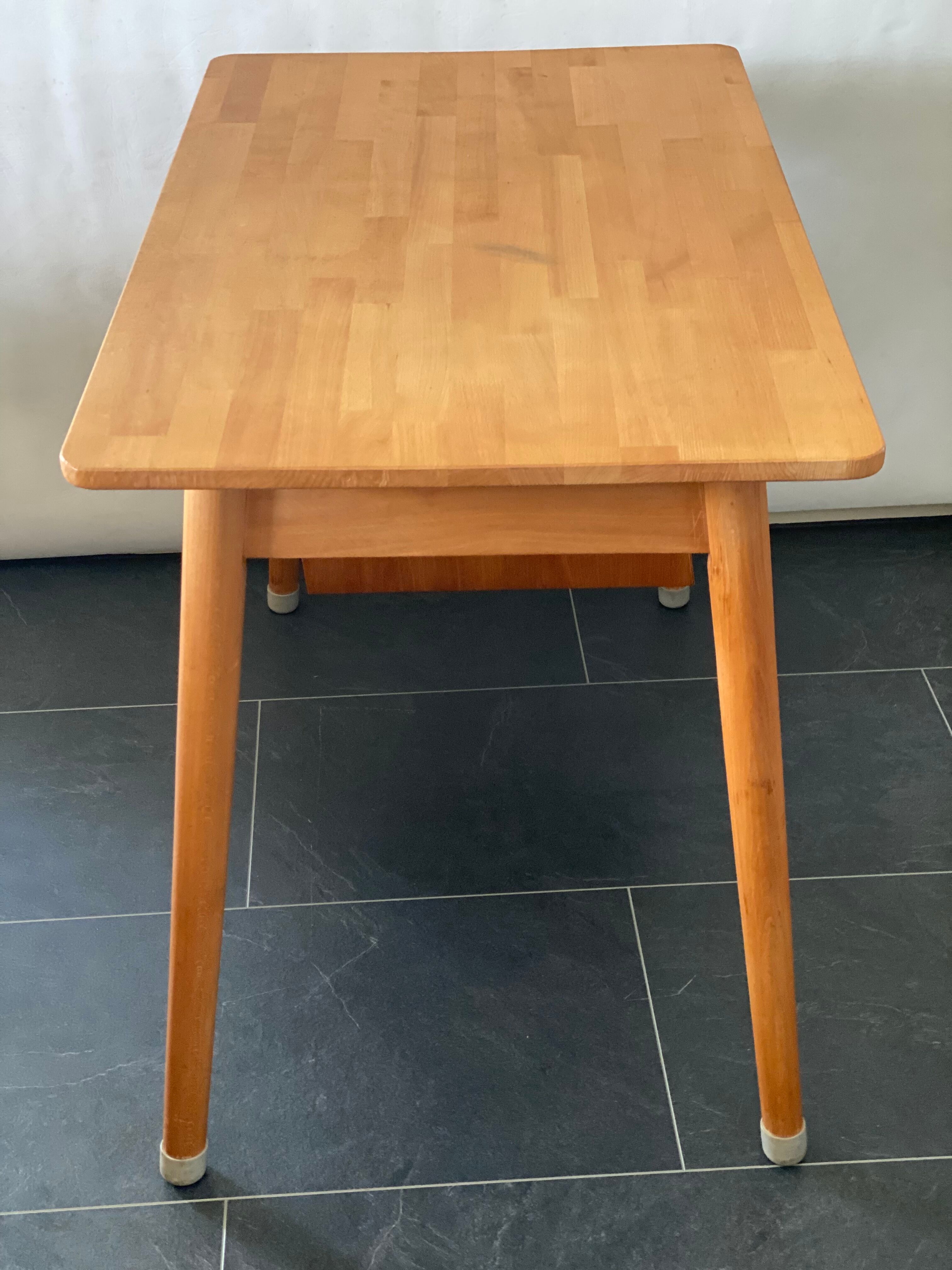 Bruynzeel Pine Wood Desk and Vintage Chair
