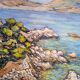 Provencal landscape calanque oil / cardboard signed 85/56cm