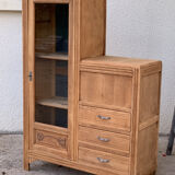 Art Deco asymmetrical glass Parisian wardrobe 1930