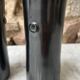 Set 2 tasses / mugs hauts émail anthracite foncé