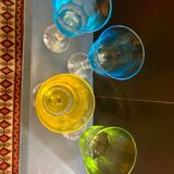 Ensemble verres type saint louis.