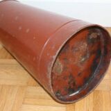 Brown enamelled steel pitcher