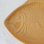 Vintage plate in majolica fish