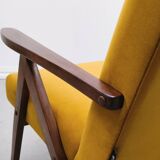 Mid-century Easy Model B armchair - 310 Var in Goldenrod velvet