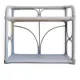 Grey vintage rattan shelf