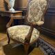 Vintage baroque armchair/seat/chair with floral pattern