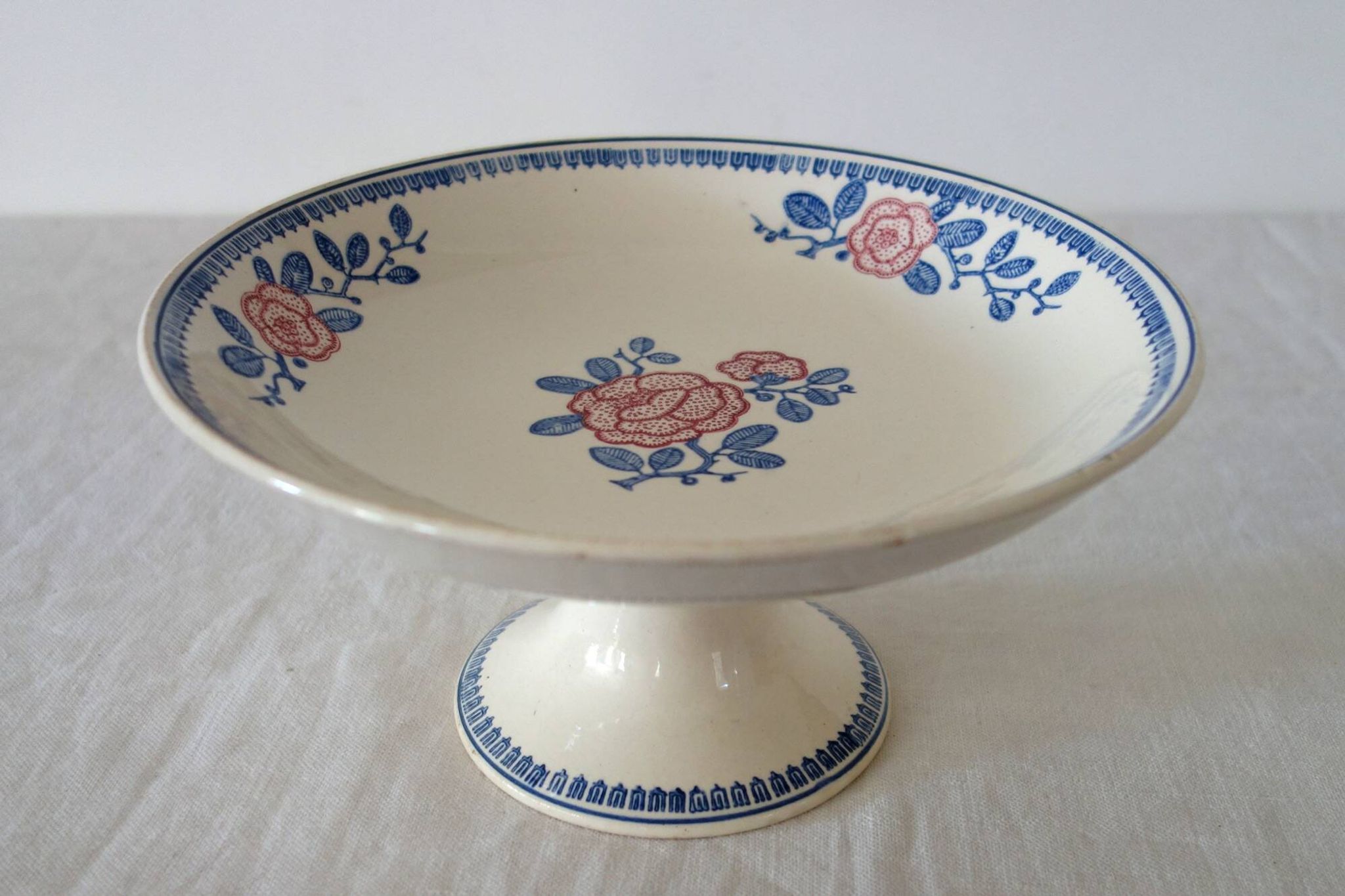 2 dessert dishes or compotiers Venice / Longwy