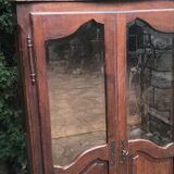 Old semi-glazed wardrobe