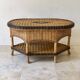 Vintage rattan coffee table – 1970s Riviera spirit