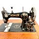 Mechanical Kohler sewing machine and its furniture with manual and replacement needle