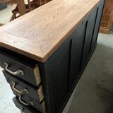 Old oak workshop drawer unit