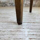 1950s oak farmhouse table with spindle legs