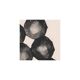 Collection de 4 peintures abstraites noires sur papier signées eawy