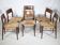 Teak Cane Chairs 351 Georg Leowald for Wilkhahn 1960s