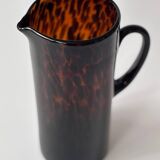 Pichet vase en verre soufflé Écailles de tortue Style Dior