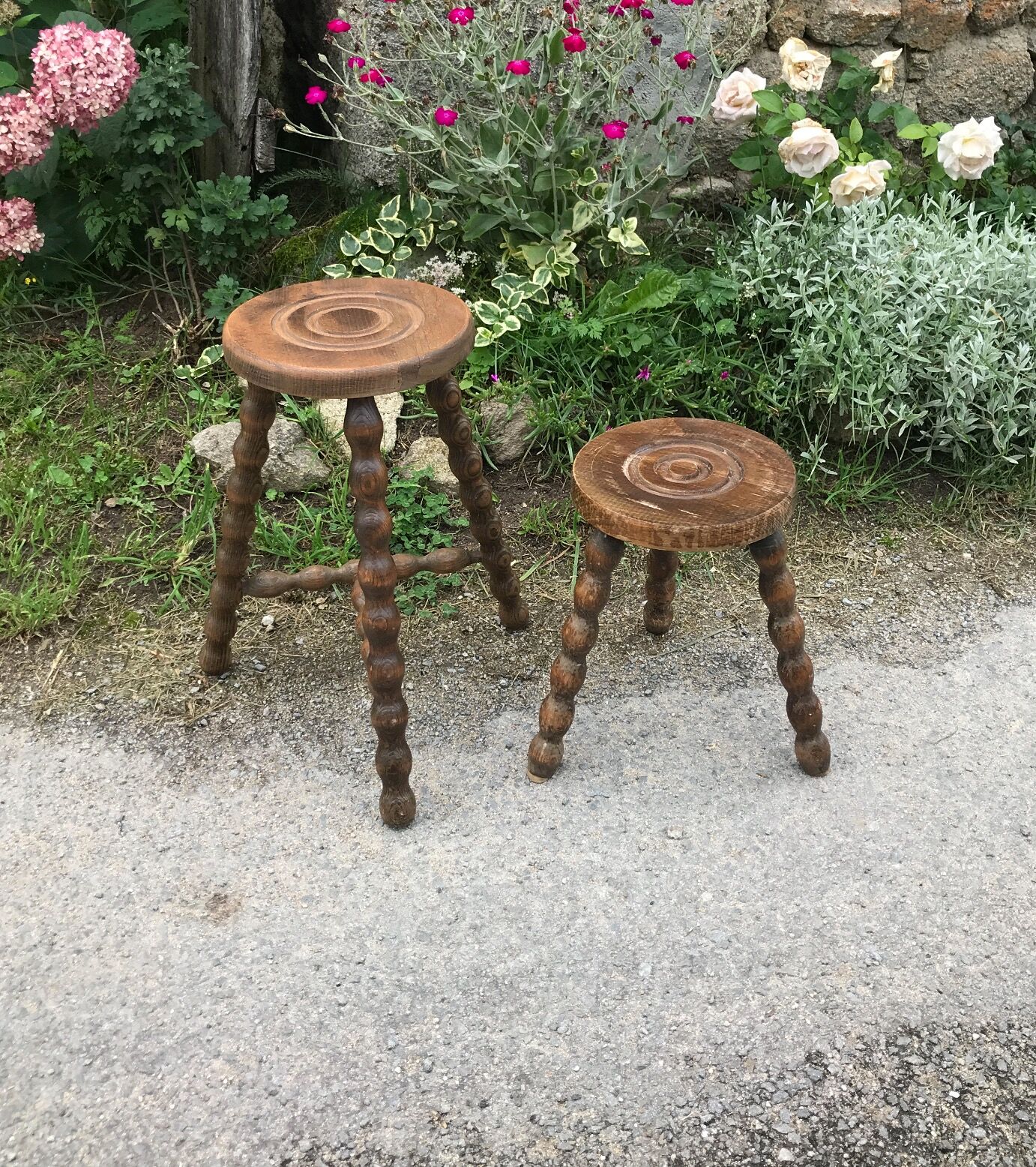 Vintage tripod stool