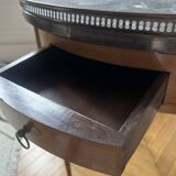 Old hot water bottle table