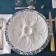 5 oyster plates in pillivuyt white porcelain