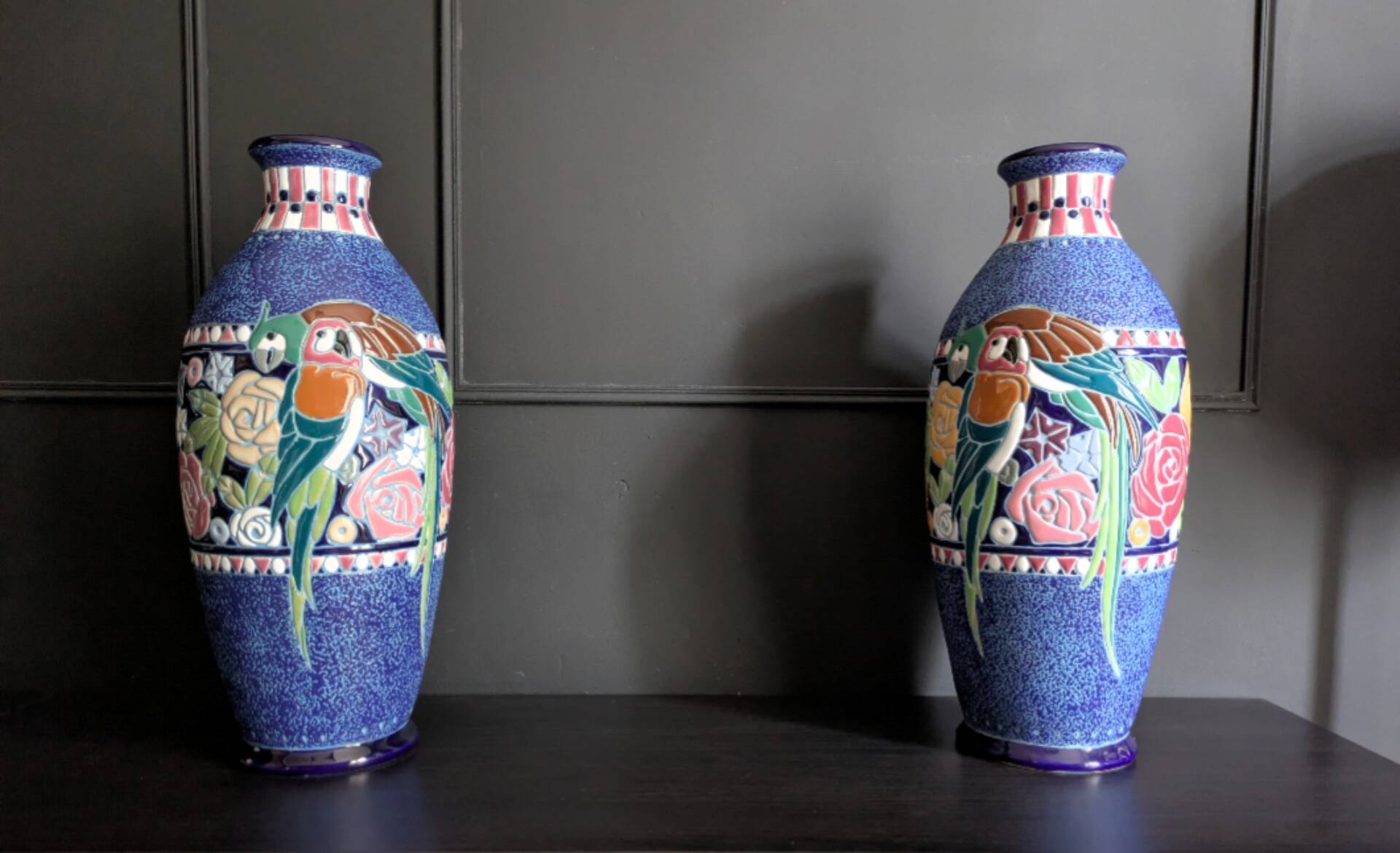 Pair of Art Deco vases