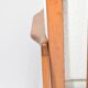 Scandinavian two-seater Sofa, 60's style, teak & white bouclé