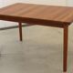 Vintage mid century modern KS Denmark rectangular teak extendable dining table 'Marbjerg'