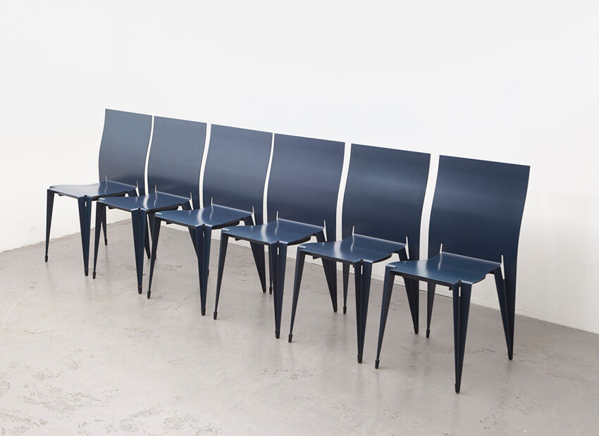 Set of 8 fulfil dining chairs by Mart van Schijndel for Lensvelt 1989