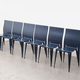 Set of 8 fulfil dining chairs by Mart van Schijndel for Lensvelt 1989