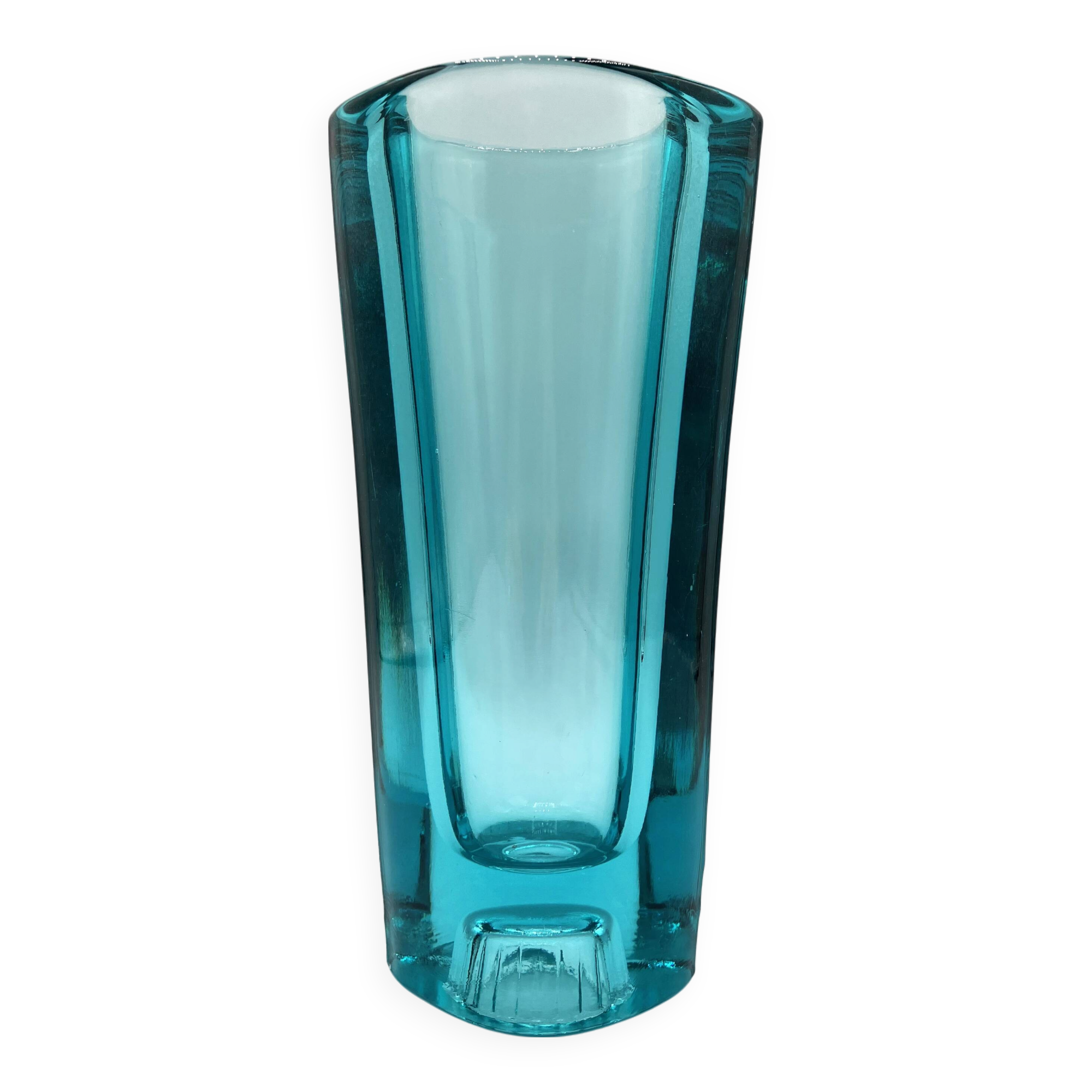 Sklo union vase • rosice glassware • design milos filip, 1960