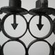 Antique cast iron swedish four arm candlestick