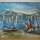 Ticket “Port in the Mediterranean” (La Ciotat?) HSP painting