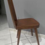 Suite of 4 Chairs by Bistrot Baumann year 1950