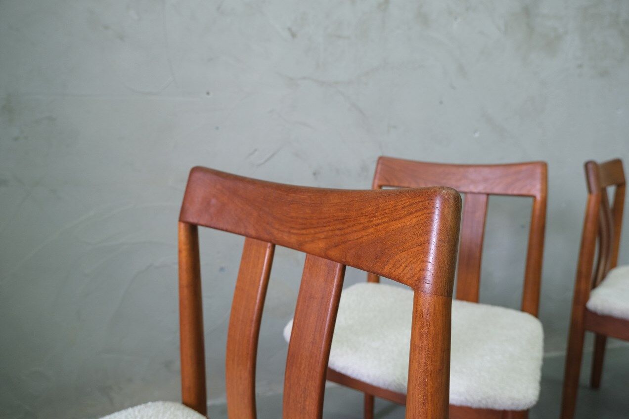 Mid-century teak dining chairs from Vamdrup stolfabrik, 1960s, set of 6