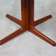 Round danish teak & white dining table, 1960s