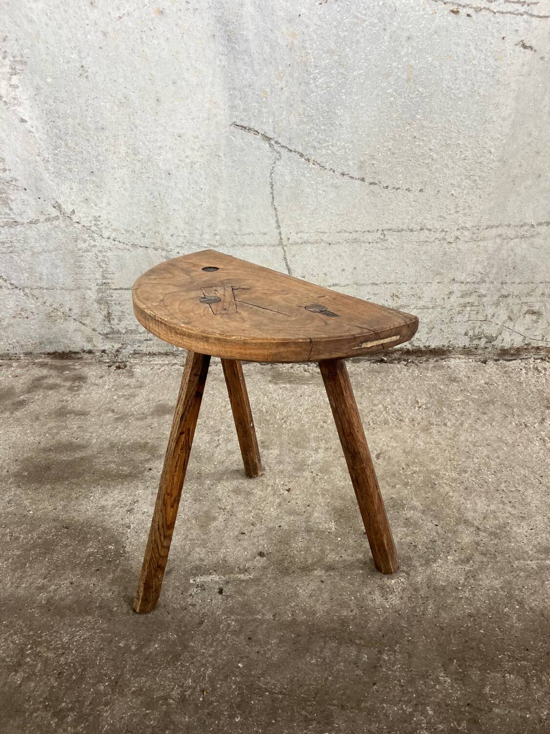 Brutalist tripod stool