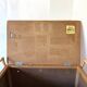 Vintage rattan cane bench chest