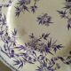 Plates flat earthenware sarregemines circa 1870 purple thorns