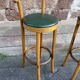 Paire de tabourets de bar bois courbé 1960
