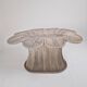 Vintage Oval Bamboo and Rattan Dining Table Base, France 1980's